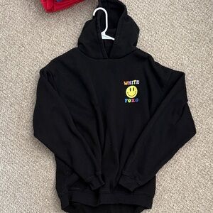 White Fox Black Hoodie